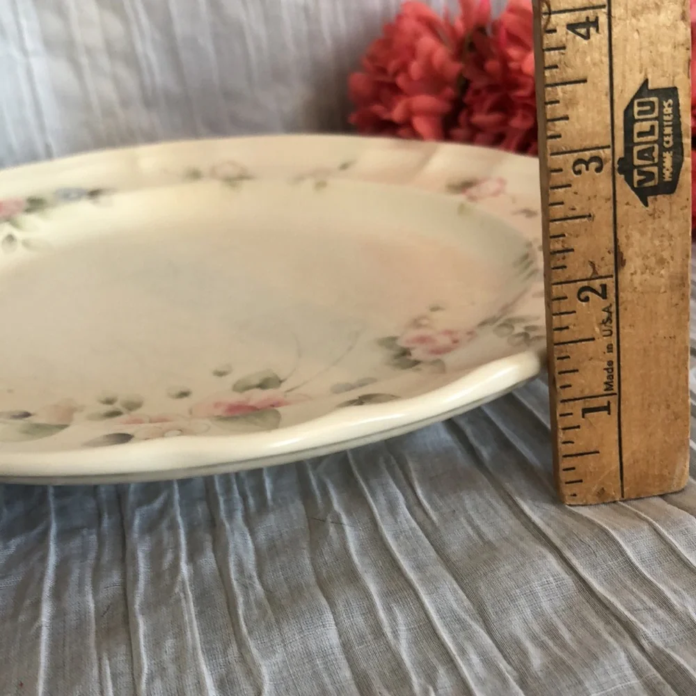 PFALZGRAFF TEAROSE pattern ceramic pottery dinner plate 10 